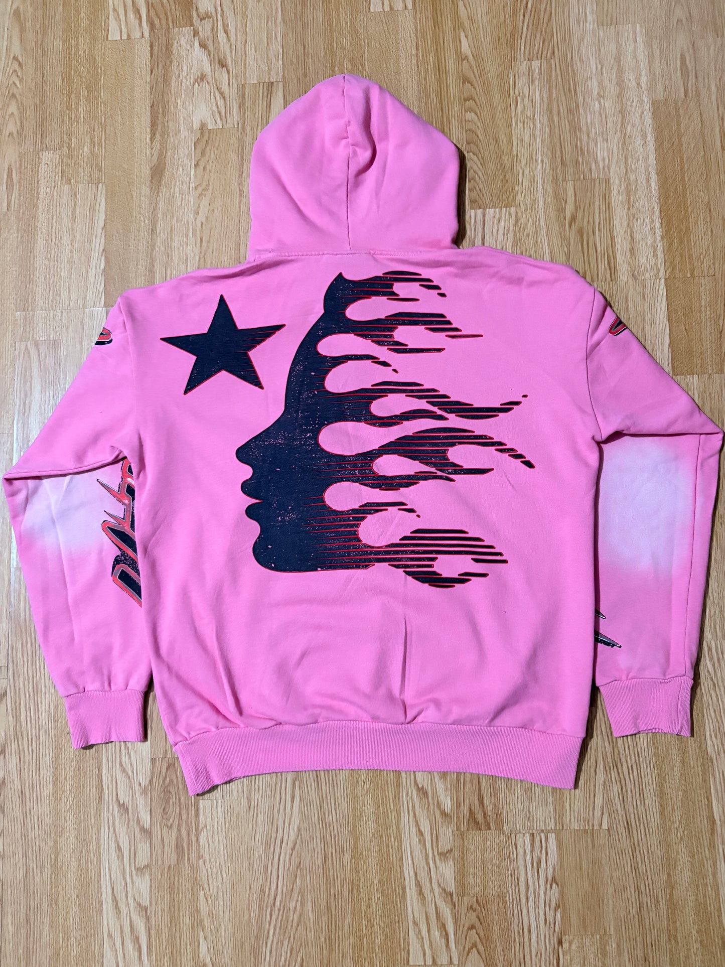 Hellstar Brainwashed Without Brain Pink Hoodie