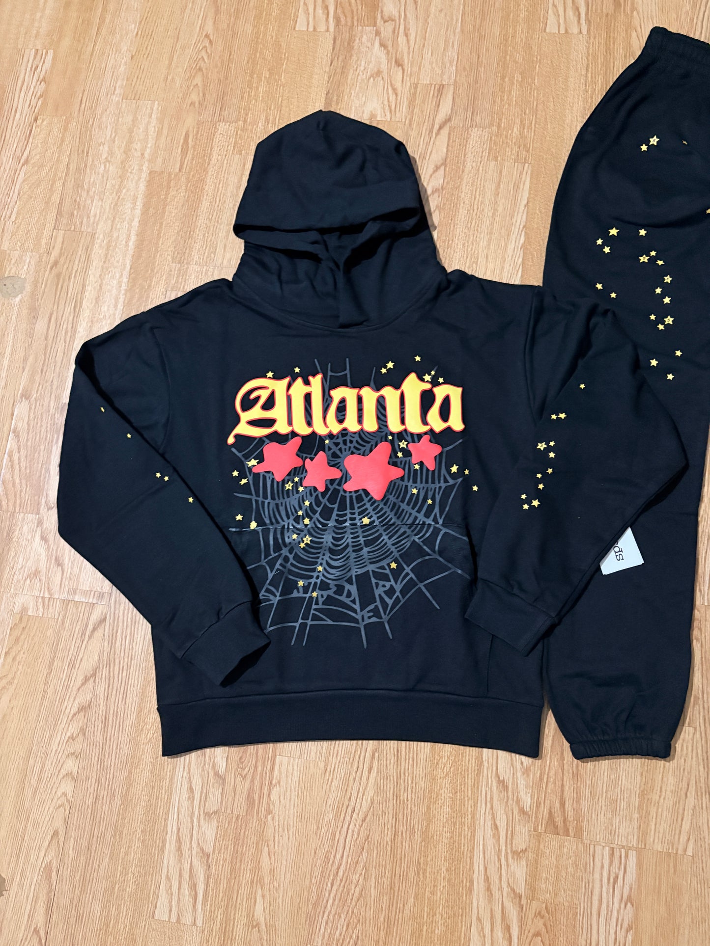 Sp5der ATLANTA Black & Red Tracksuit