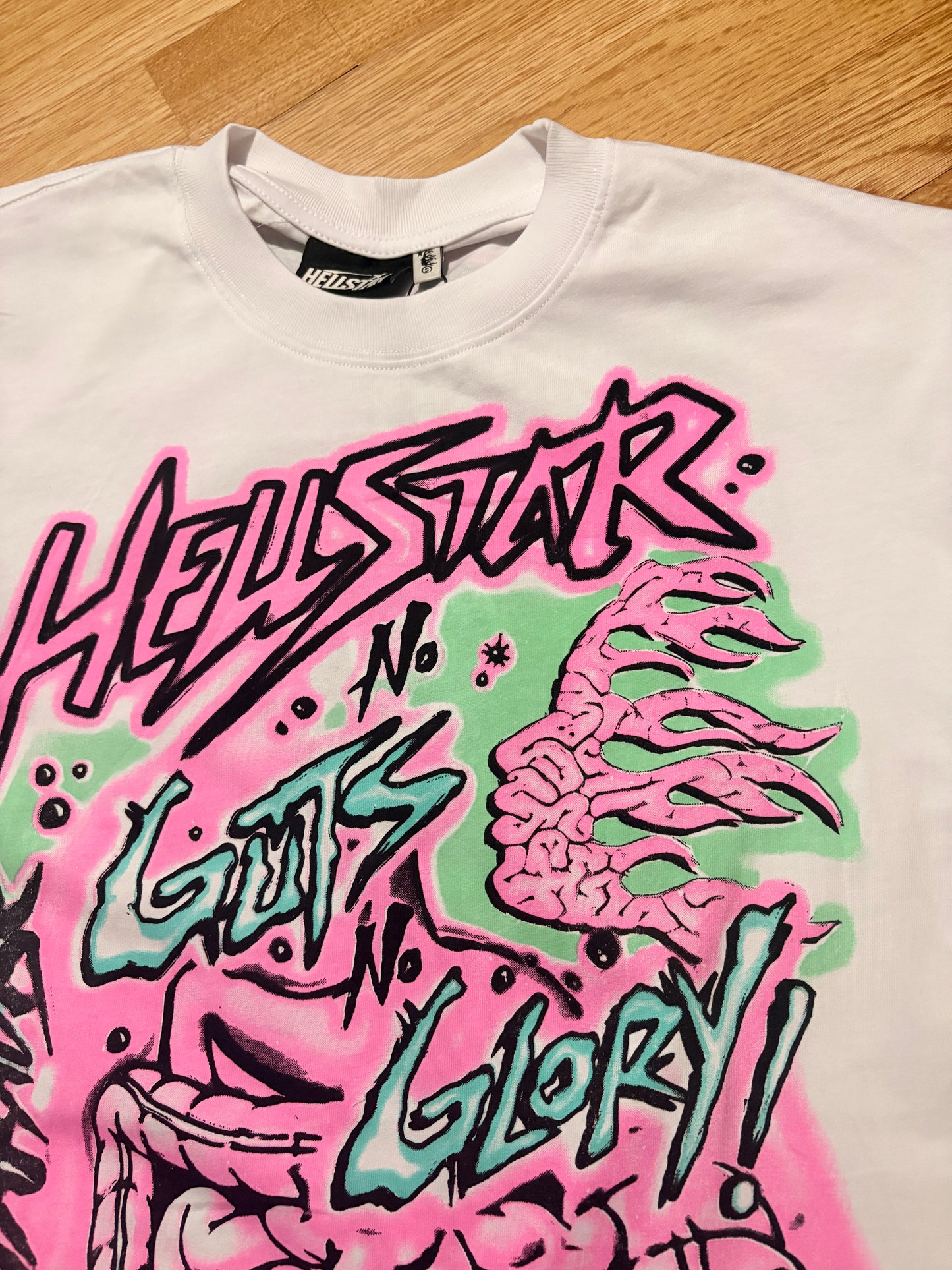Hellstar Studio No Guts No Glory White T-Shirt