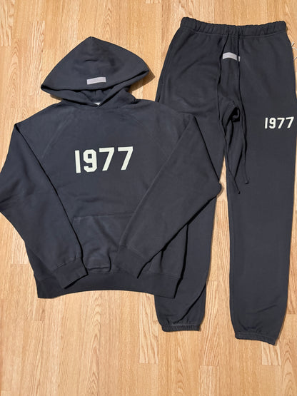 Essential FOG 1977 Black Iron Tracksuit Size Small