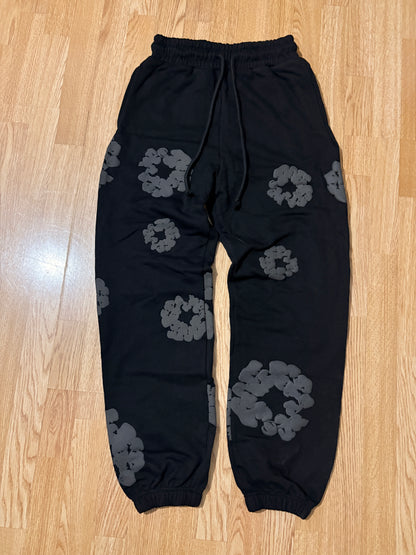 Denim Tears Cotton Wreath Triple Black Tracksuit