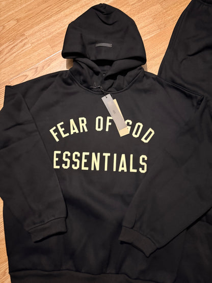 Essentials Fear Of God FW24 Black & Gold Tracksuit