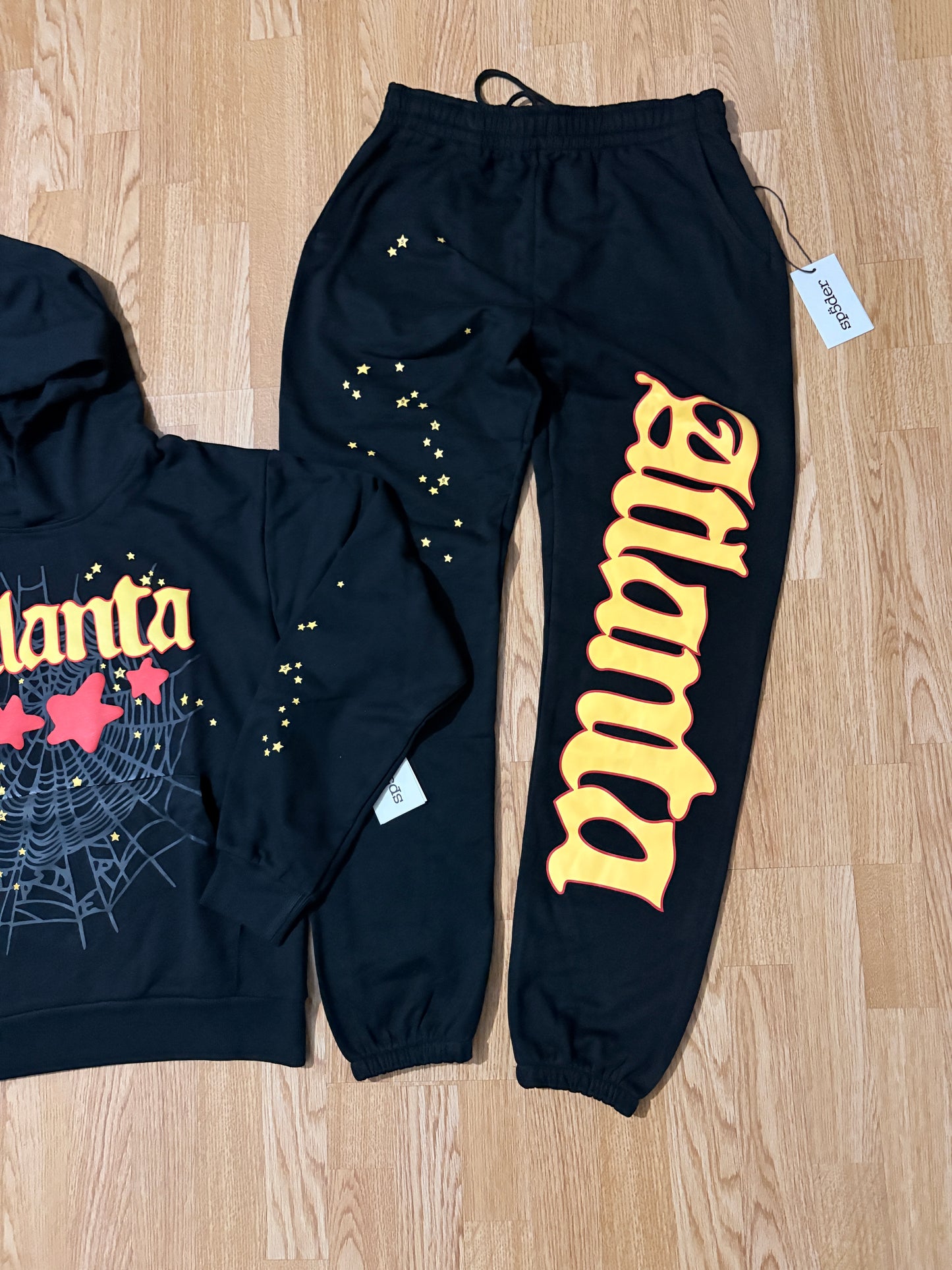 Sp5der ATLANTA Black & Red Tracksuit