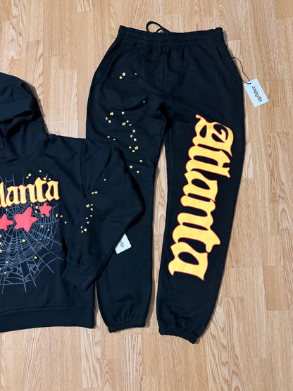 Sp5der ATLANTA Black & Red Tracksuit