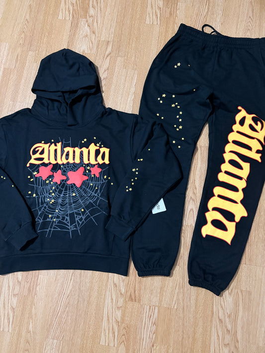 Sp5der ATLANTA Black & Red Tracksuit