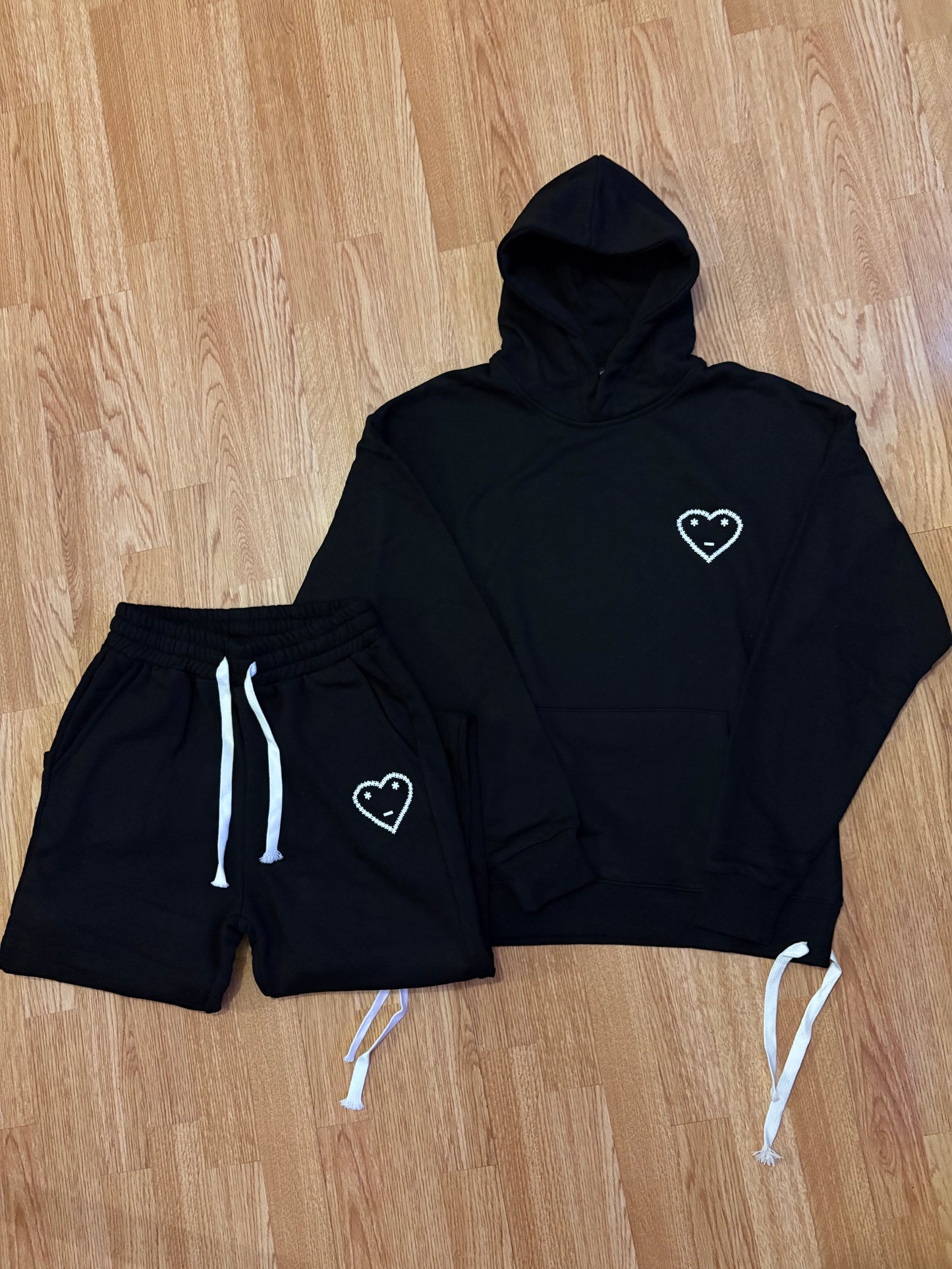 Carsicko Signature Heart Black Tracksuit
