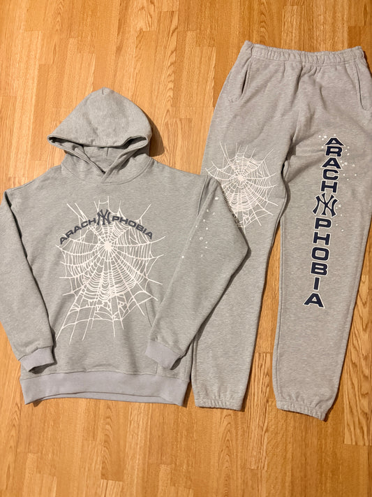 SP5DER 'Arach NY' Grey Tracksuit