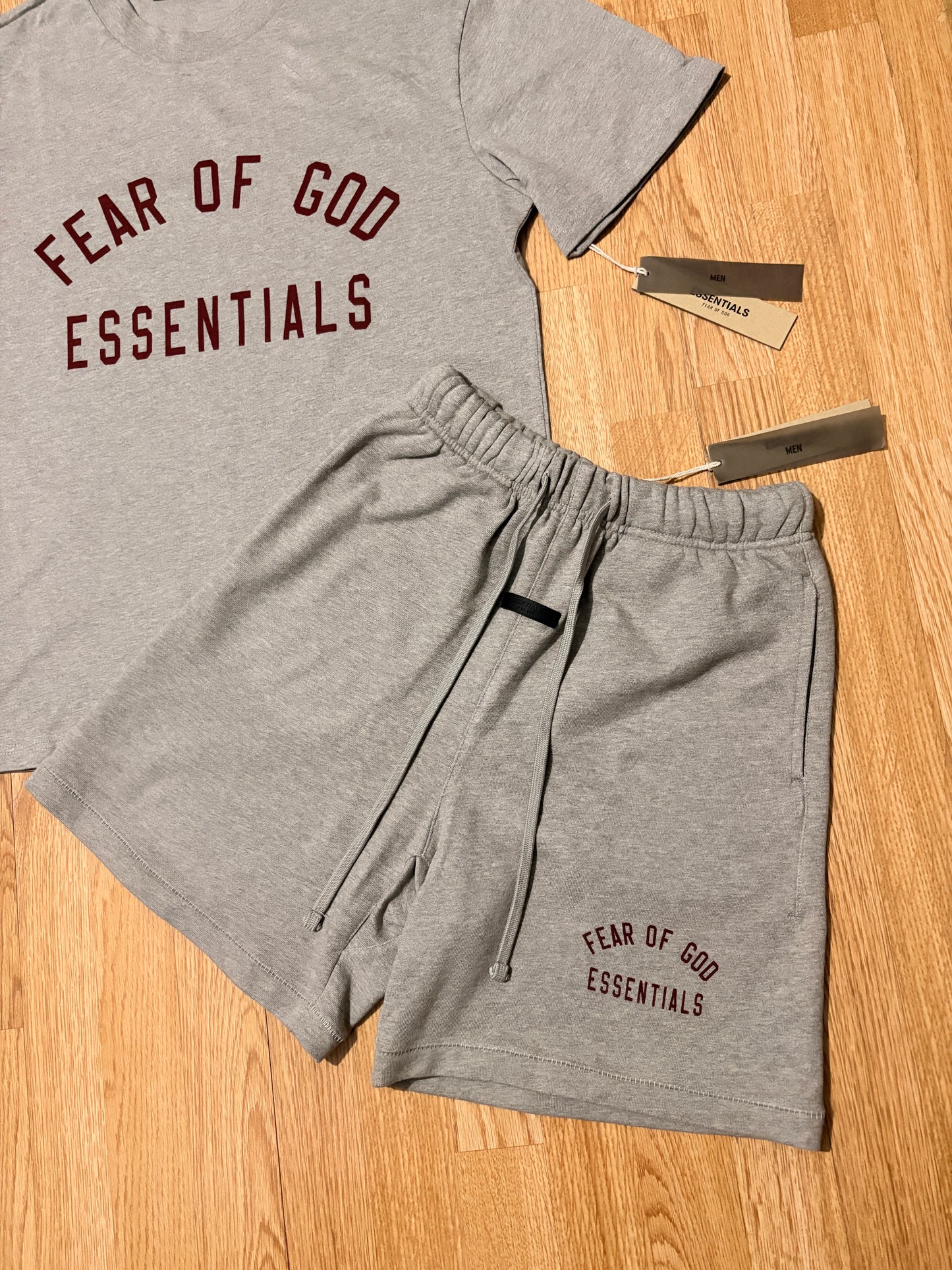 Essentials FOG Dark Heather T-Shirt & Short Set FW24