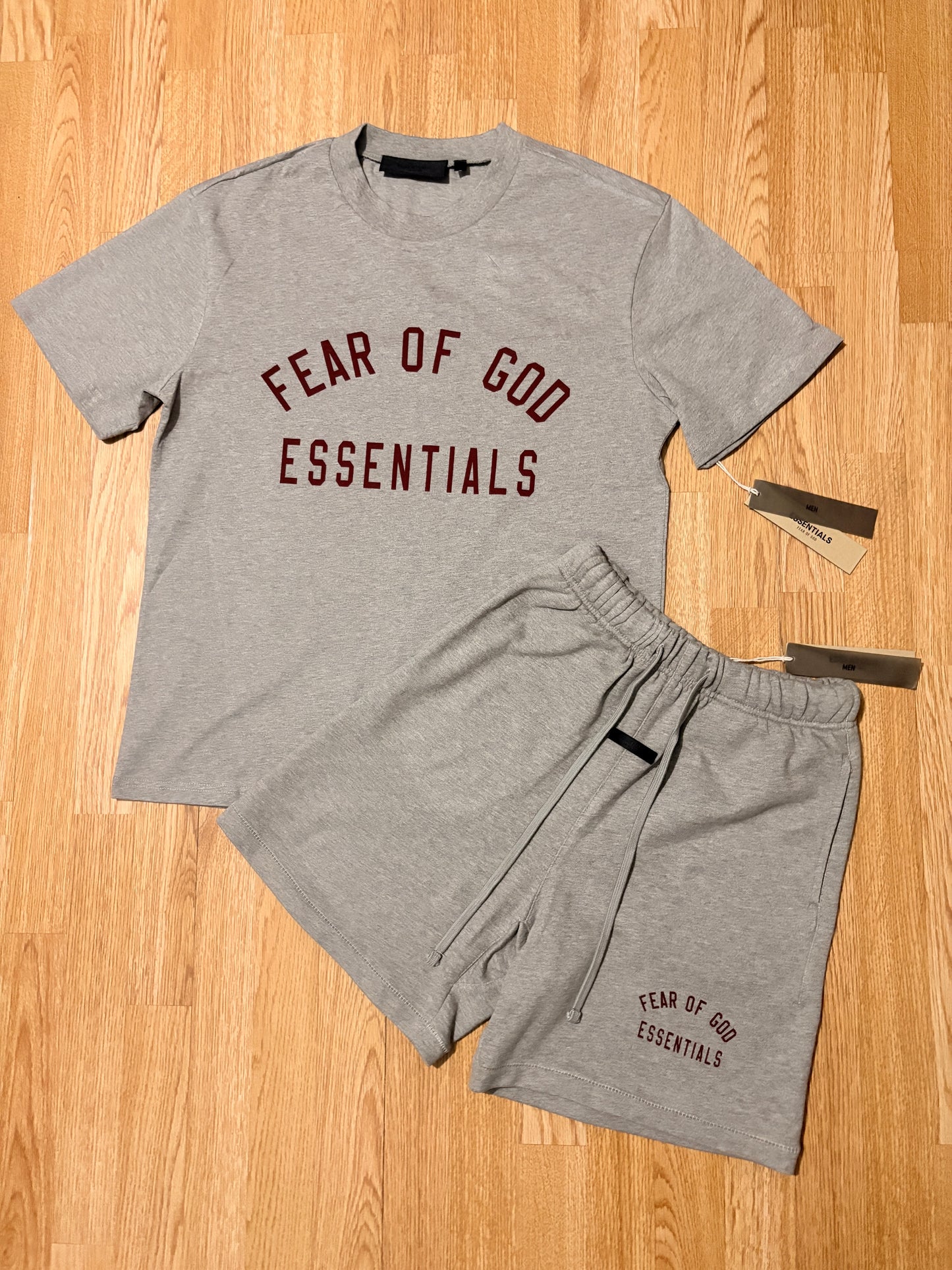 Essentials FOG Dark Heather T-Shirt & Short Set FW24